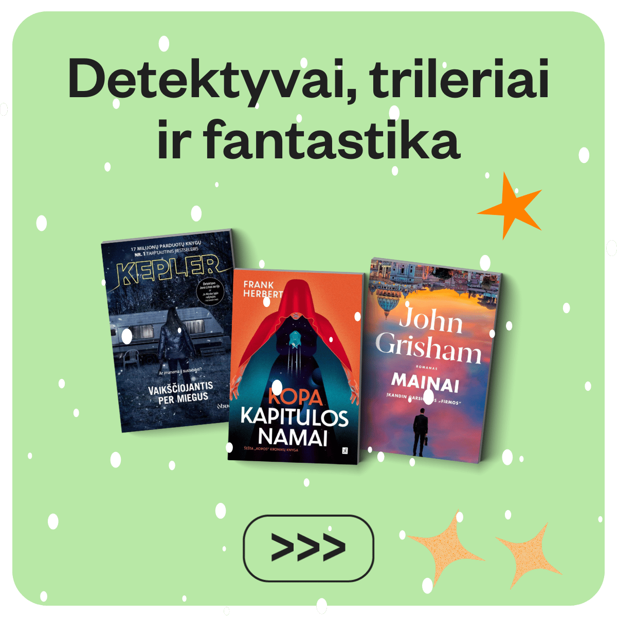 Detektyvai, trileriai ir fantastika