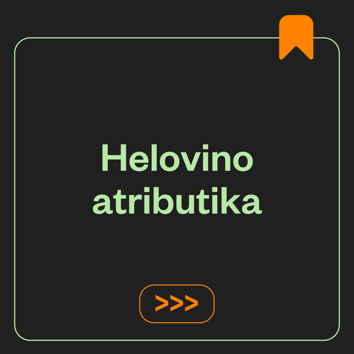 Helovino atributika