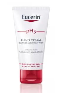 EUCERIN rankų kremas jautriai odai SENSITIVE SKIN PH5 (75 ml) | 