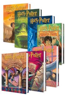 KNYGŲ RINKINYS. HARIS POTERIS. Pirmojo leidimo visos (1-7) serijos knygos | J. K. Rowling