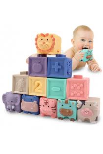 Montessori kūdikių kaladėlės (12 vnt.) | 