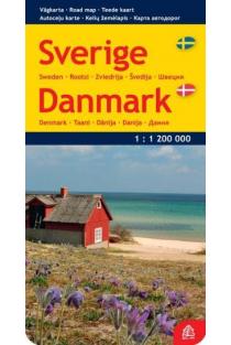 Švedija. Danija. Kelių žemėlapis 1:1 200 000 | 